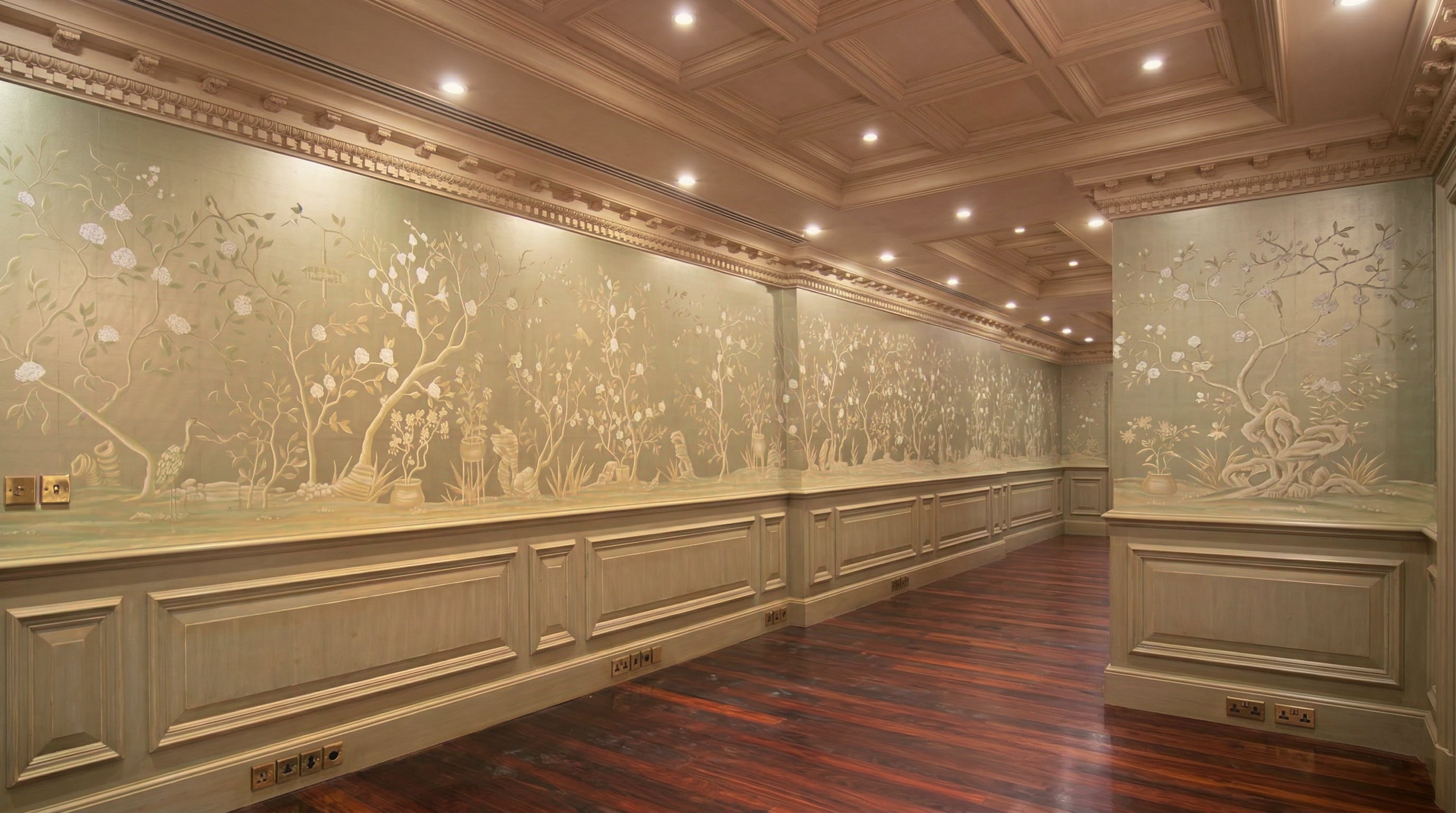 Chinoiserie Mural in Mayfair Residence