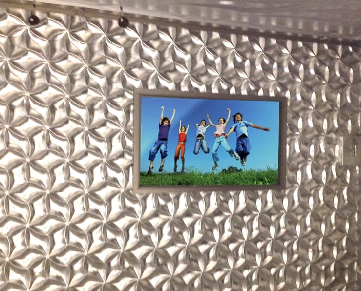 Silver Leaf Honeycomb 3D Wall Art