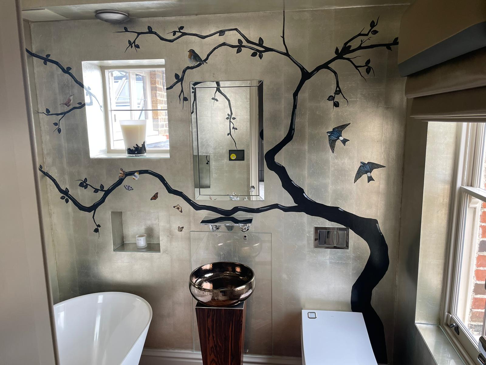 Silver Leaf Chinoiserie